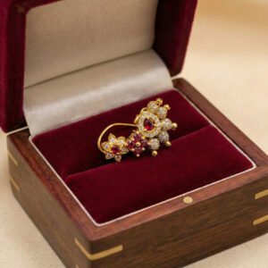 Maharani Red Pearl Nath