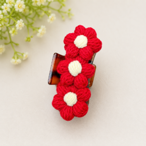 Blossom Crochet Hair Claw Clip