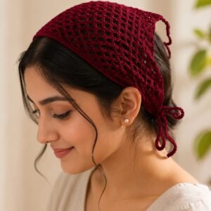 Maroon Muse Crochet Head Wrap