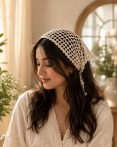 Rosy Dream Handmade Head Wrap