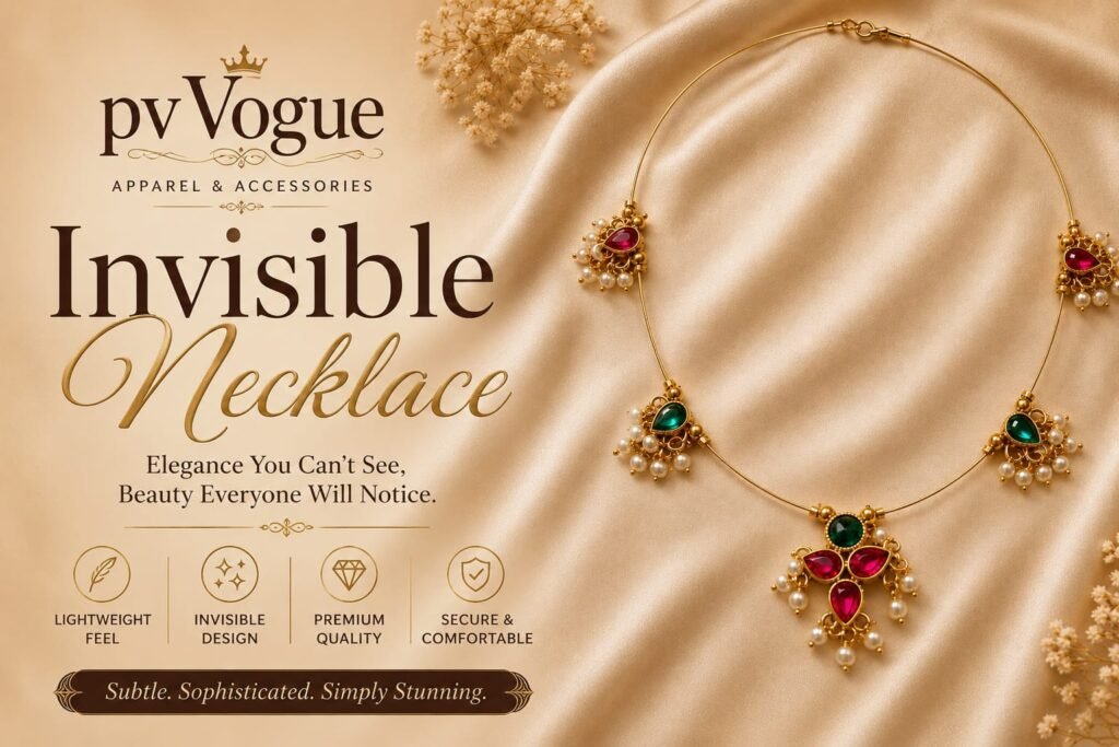 Traditional Gold-Tone Invisible Necklace
