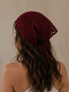 Maroon Muse Crochet Head Wrap