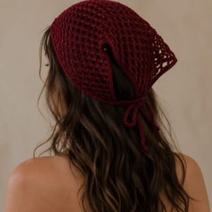 Maroon Muse Crochet Head Wrap