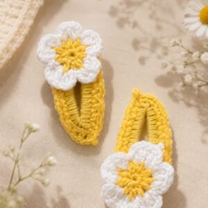 White flower Hair Clips