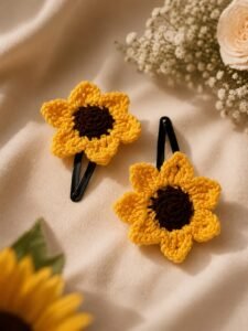 Sunflower Hair Clips